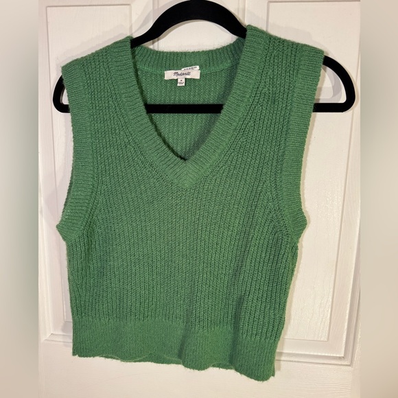 Madewell Tops - MADEWELL Alpaca Blend Sweater Vest Top Soft Green Womens size Medium